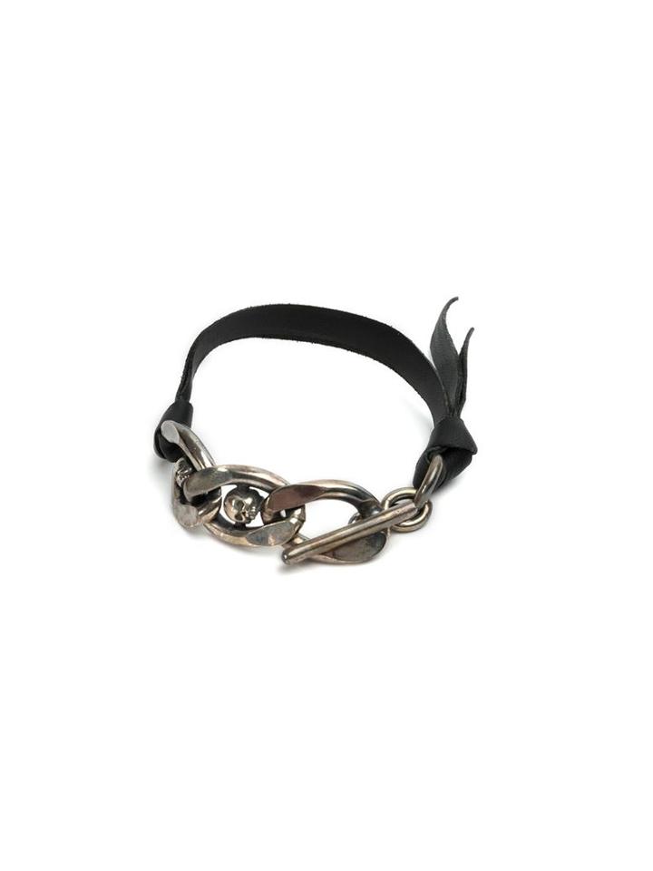 Tobias Wistisen Skull Charm Chain Bracelet