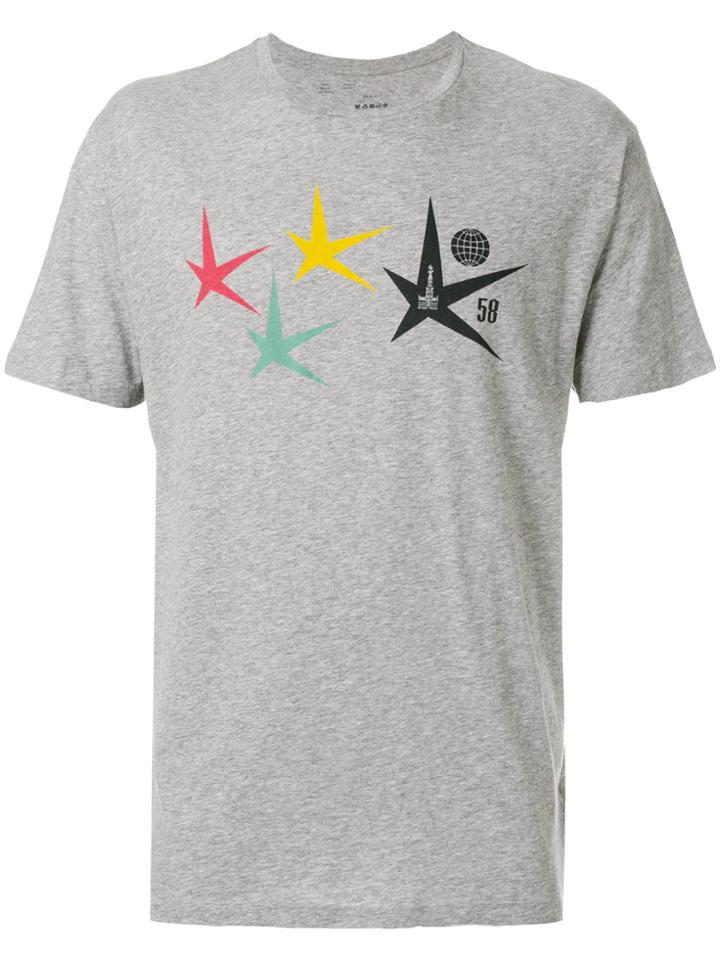 Bellerose Printed Chest T-shirt - Grey
