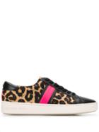 Michael Kors Collection Animal Print Sneakers - Black