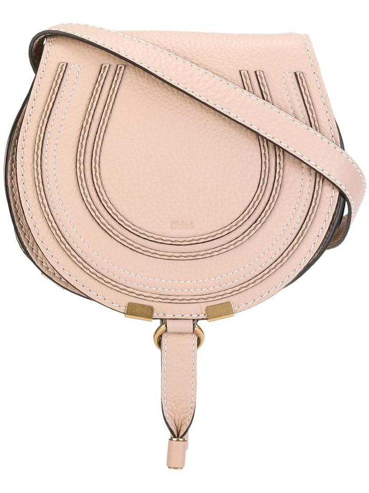 Chloé Marcie Shoulder Bag, Women's, Nude/neutrals, Calf Leather/cotton