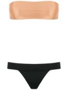 Haight Strapless Bikini Set - Black