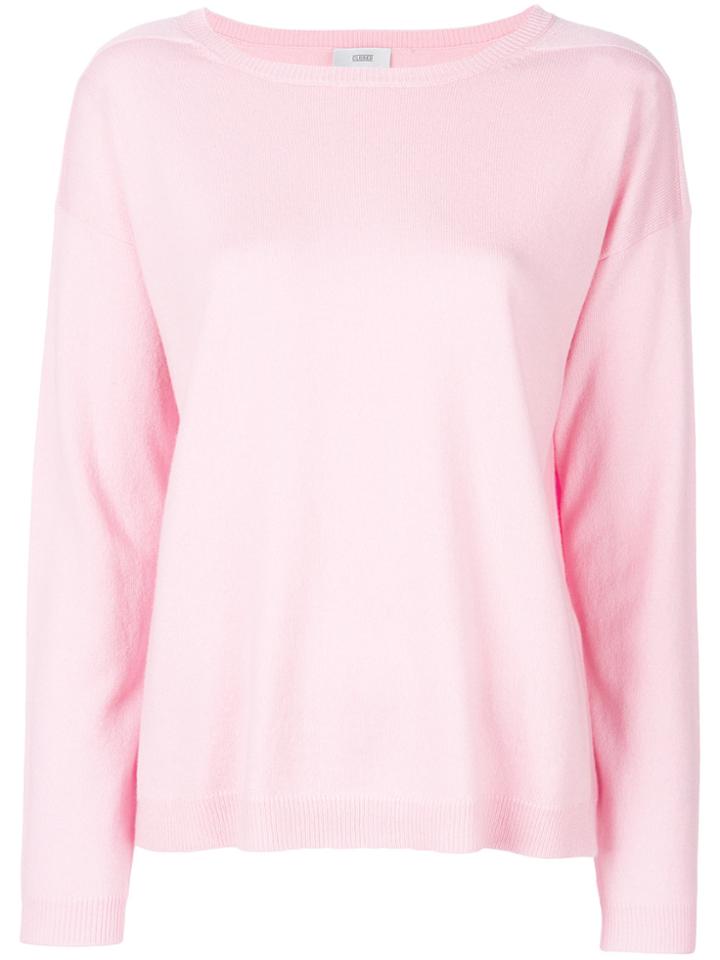 Closed Knitted Sweater - Pink & Purple