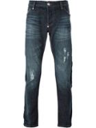 Philipp Plein Illegal Fight Club Jeans, Men's, Size: 32, Blue, Cotton/spandex/elastane