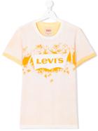 Levi's Kids Teen Tropical Logo Print T-shirt - Yellow & Orange