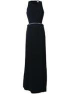 Mugler Leather Chain Panel Detail Dress - Black