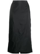 Olivier Theyskens Fitted Midi Skirt - Black