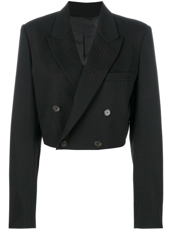 Jean Paul Gaultier Vintage Double Breasted Cropped Jacket - Black