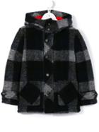 Dondup Kids Checked Coat, Boy's, Size: 10 Yrs, Blue