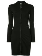 Off-white Zipped-up Dress - Black