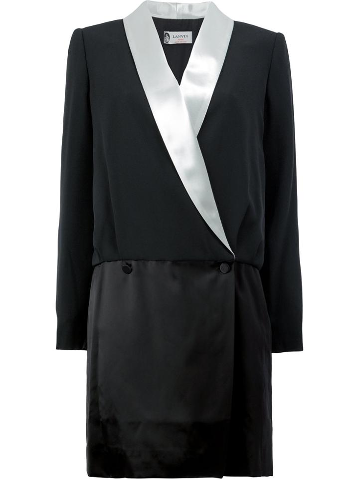 Lanvin Tuxedo Style Dress - Black