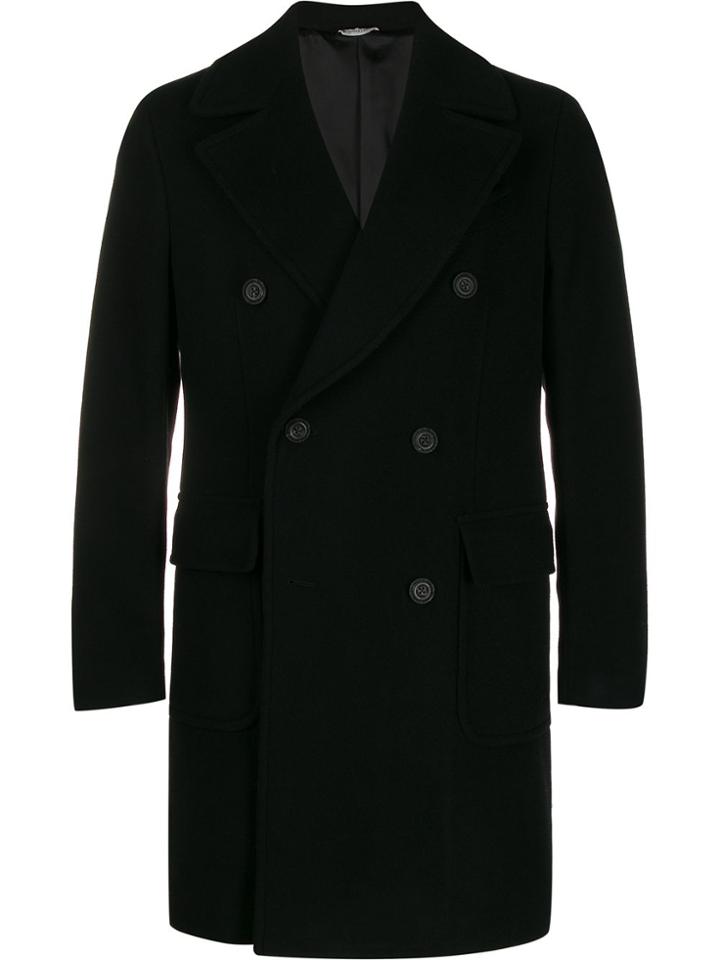 Manuel Ritz Double Breasted Coat - Black