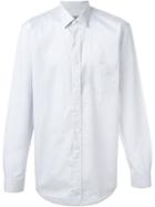 Canali Striped Shirt, Men's, Size: 40, Blue, Cotton