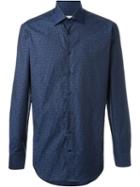 Etro Paisley Print Shirt, Men's, Size: 43, Blue, Cotton