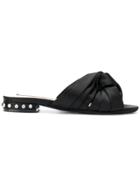 No21 Knotted Bow Sandals - Black
