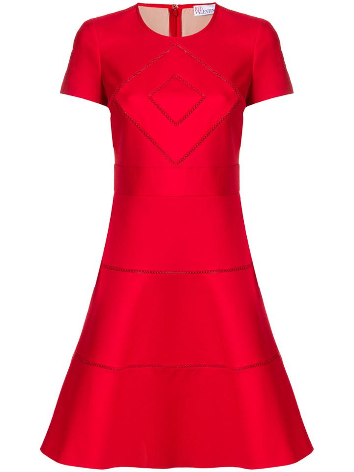 Red Valentino Short-sleeve Flared Dress