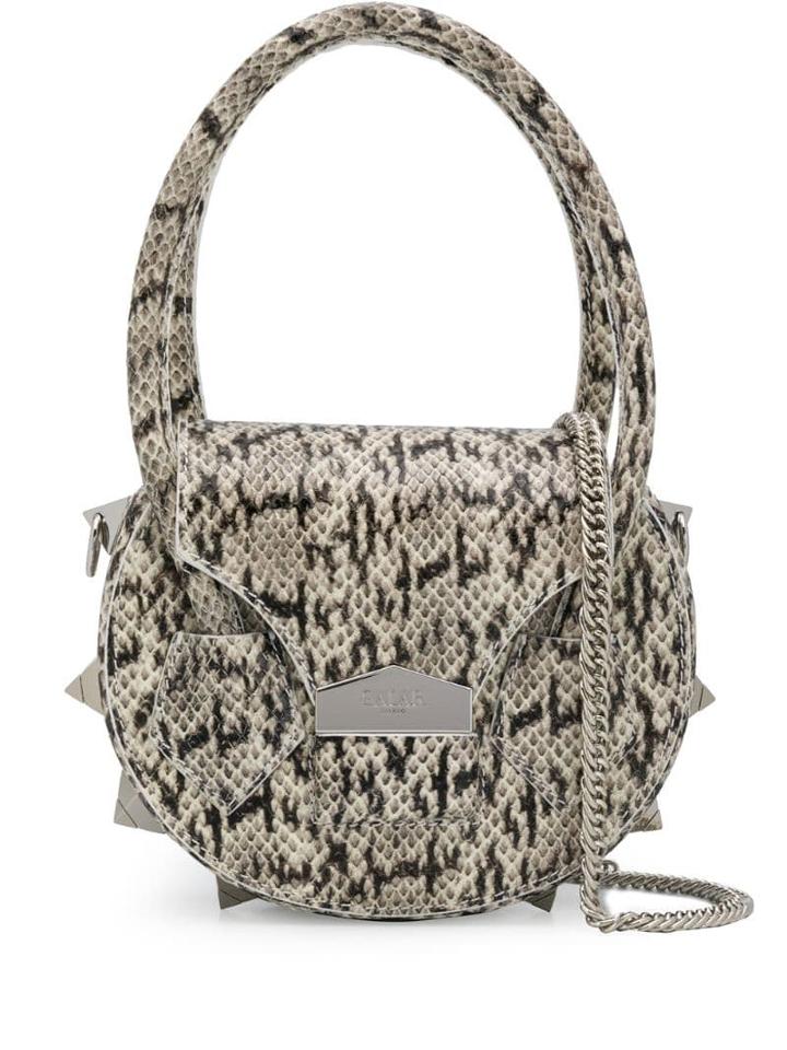 Salar Mimi Snake Bag - White