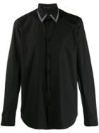 Versace Logo Ribbon Shirt - Black