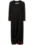 Uma Wang Long-sleeve Shift Dress - Black