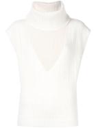 Jacquemus Aube Knitted Top - White