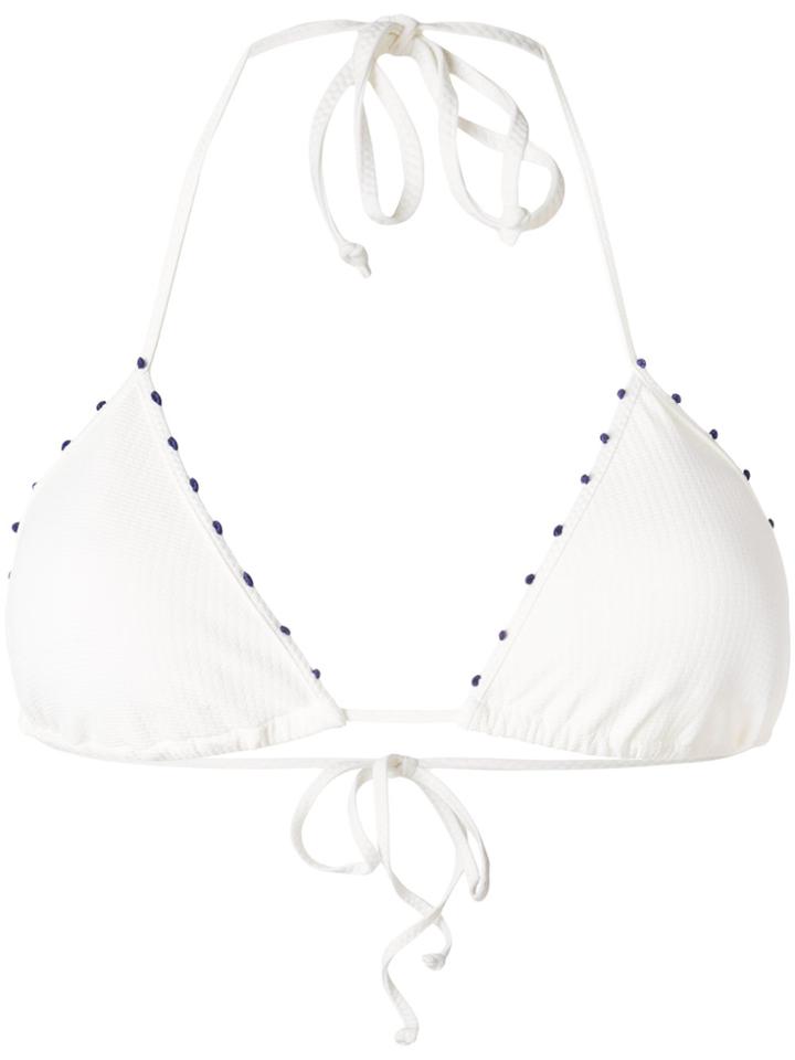 Marysia Triangle Coconut Bikini Top - White