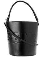 Jil Sander Drawstring Bucket Bag - Black