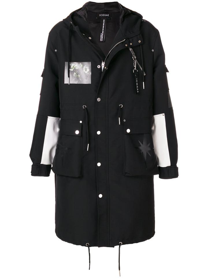 Icosae Oversized Parka - Black