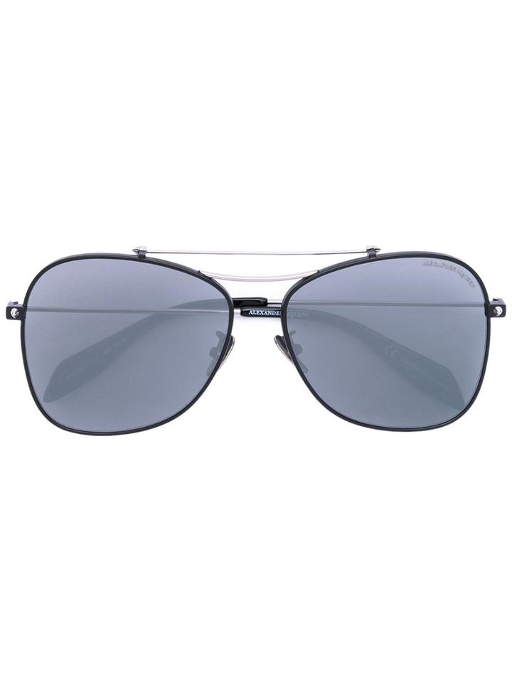 Alexander Mcqueen Eyewear - Aviator Sunglasses - Women - Acetate - One Size, Grey, Acetate