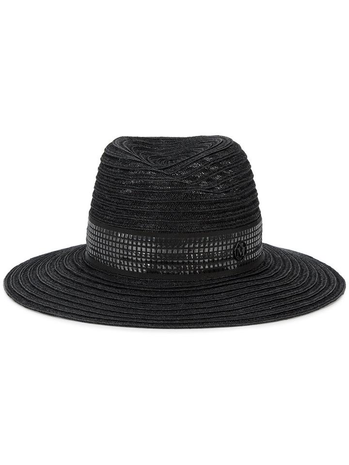 Maison Michel - Virginie Hat - Women - Straw - M, Women's, Black, Straw
