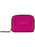 Marni Panelled Coin Purse - Pink & Purple