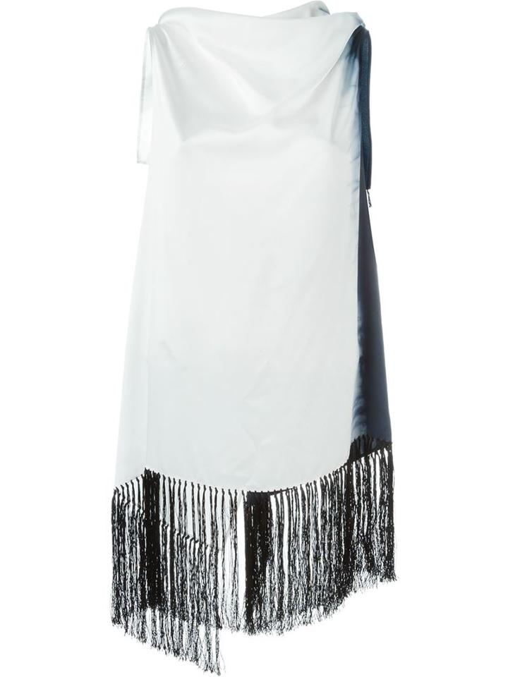 Dusan Bicolour Fringed Top
