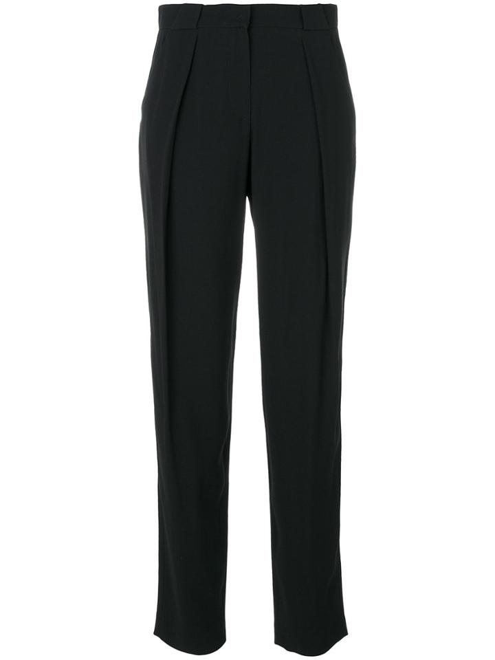 Emporio Armani High Waisted Trousers - Black