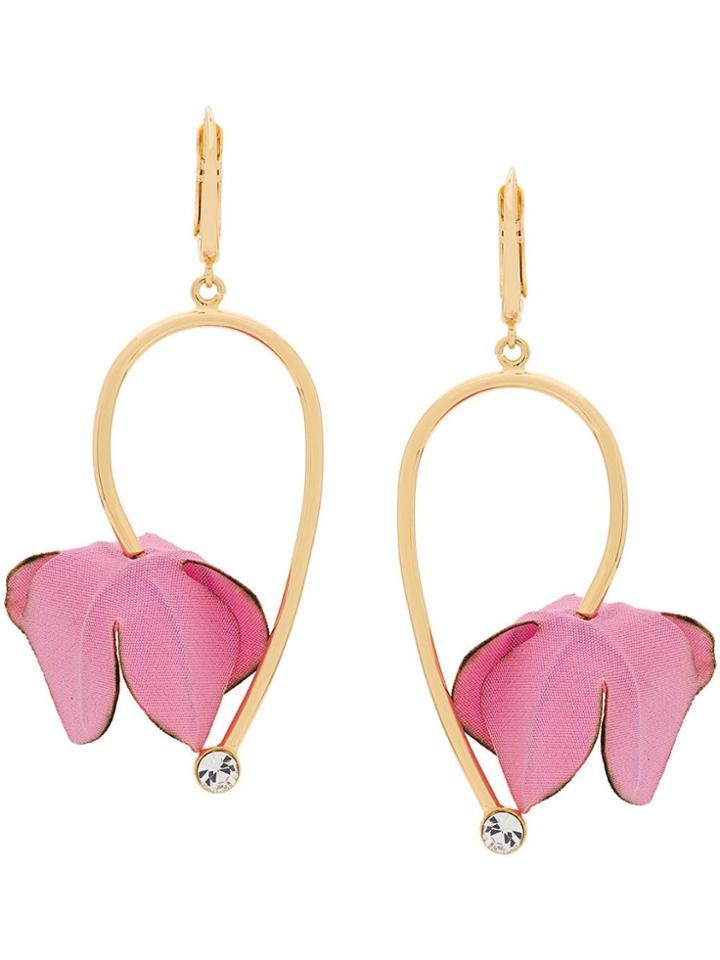 Marni Flower Drop Earrings - Pink