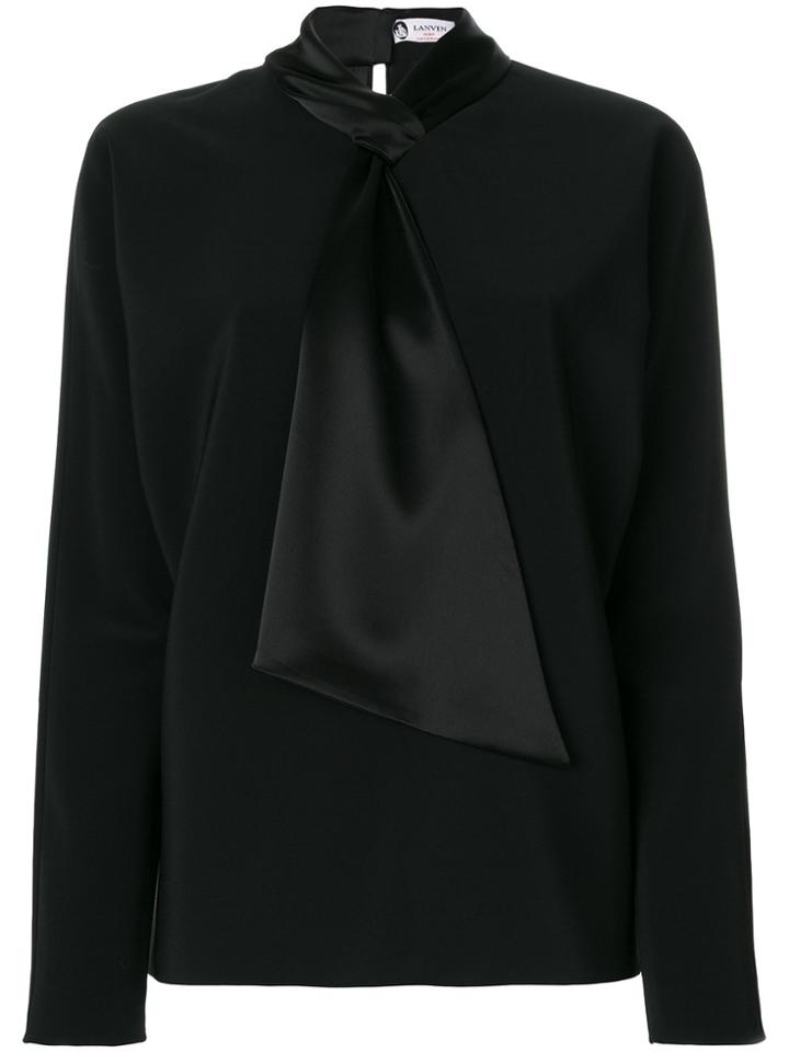 Lanvin Knot Tie Blouse - Black