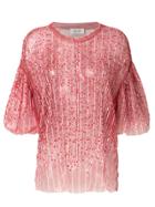 Aviù Sequinned Top - Red