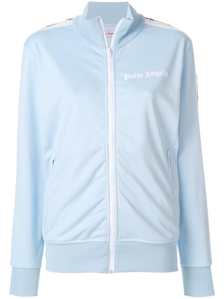 Palm Angels Zip Front Sweatshirt - Blue