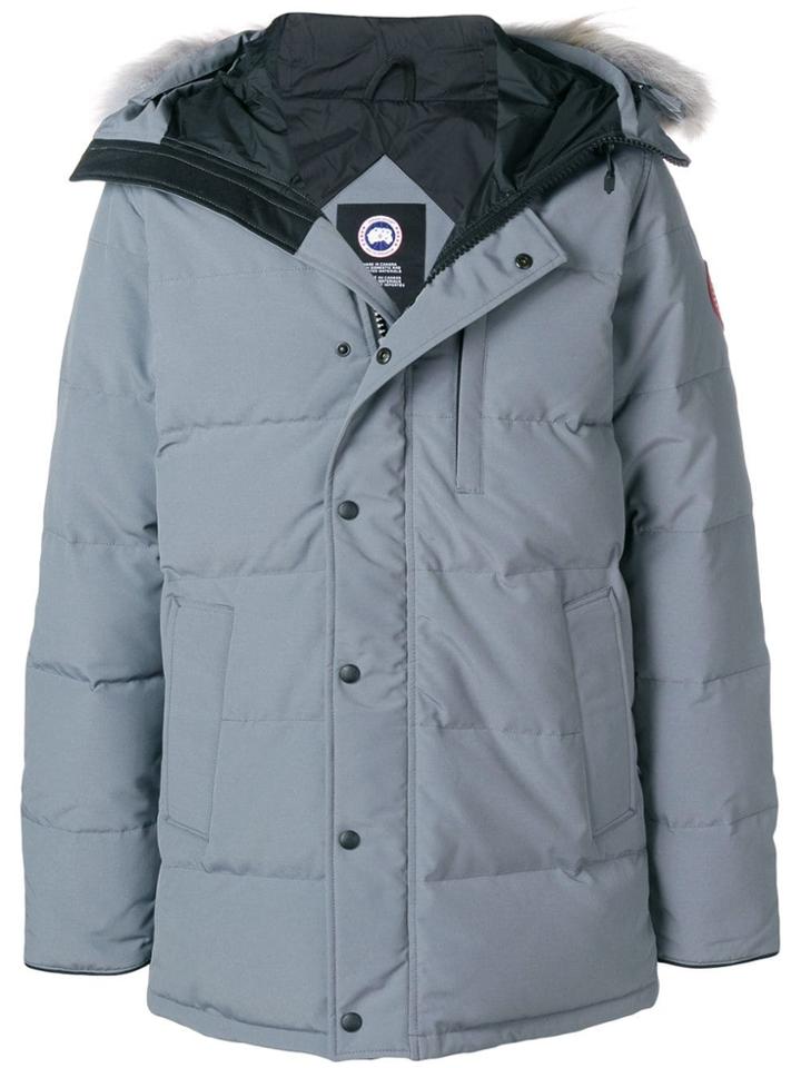 Canada Goose Fur Trim Parka - Grey