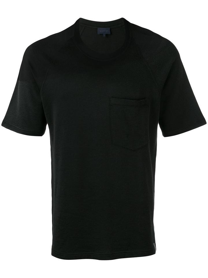 Lanvin Classic Pocket T-shirt, Men's, Size: Small, Black, Cotton/rayon/polyester
