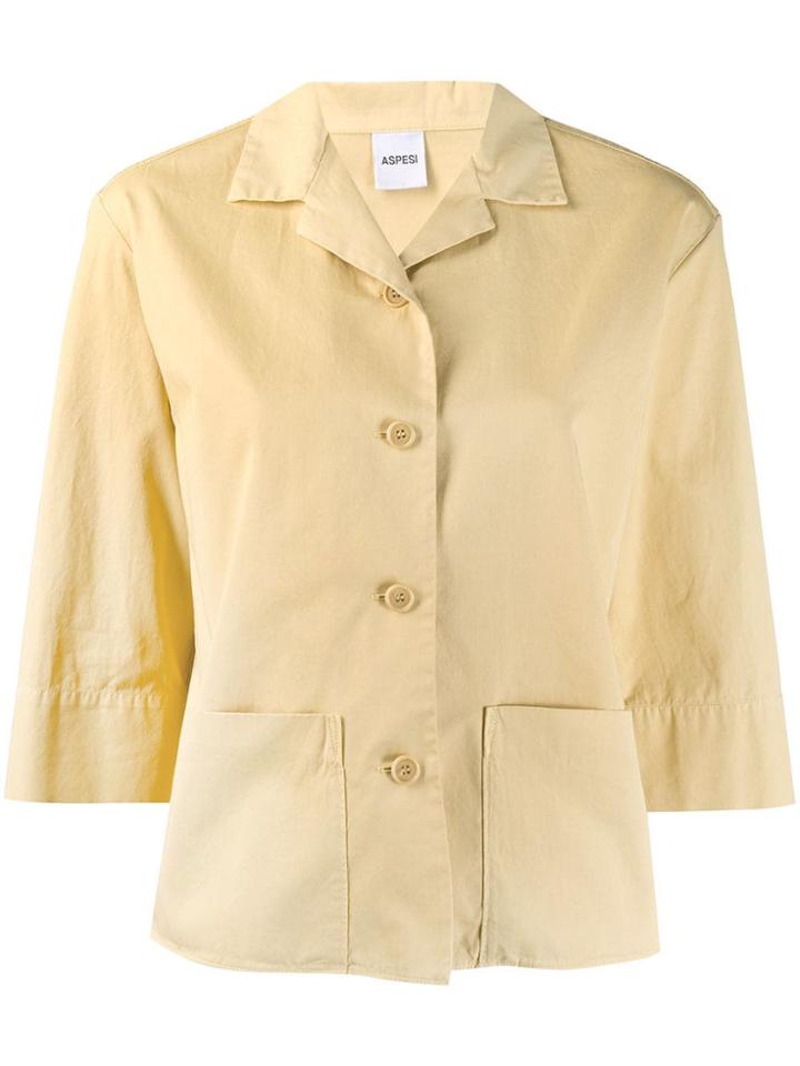 Aspesi Three-quarter Sleeve Shirt - Yellow