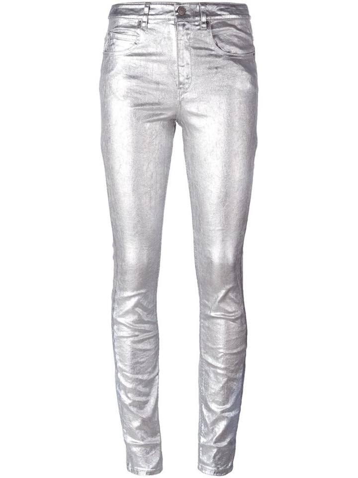 Isabel Marant Étoile 'ellos' Jeans, Women's, Size: 40, Grey, Cotton/spandex/elastane