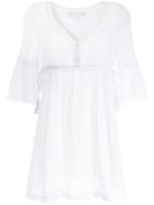 Heidi Klein Portofino Ls Short Dress - White