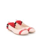 Fendi Kids Slingback Ballerina Flats - Pink