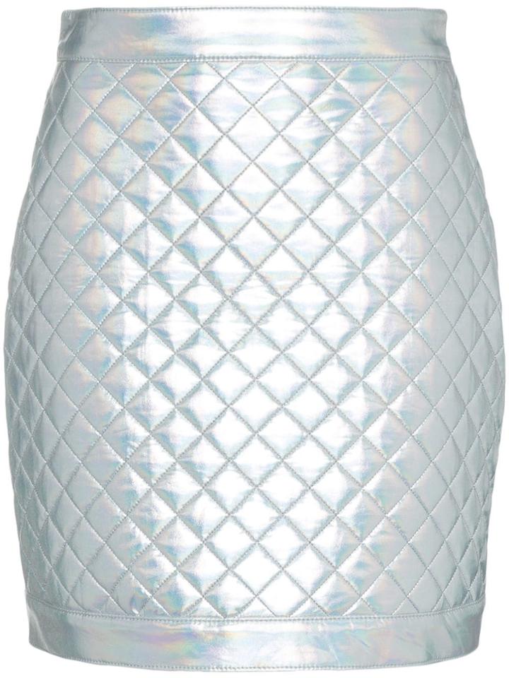 Balmain Quilted Mini Skirt - Metallic