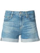 Ag Jeans - Denim Shorts - Women - Cotton/lyocell/polyurethane - 31, Blue, Cotton/lyocell/polyurethane