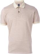 Eleventy Striped Polo Shirt, Men's, Size: Small, Nude/neutrals, Cotton