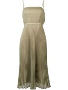 Fendi Pleated Organza Dress - Green