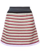 Alexa Chung - Striped Skirt - Women - Cotton/nylon - M, Cotton/nylon