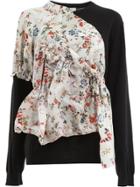 Preen By Thornton Bregazzi Floral Panel Jumper - Black