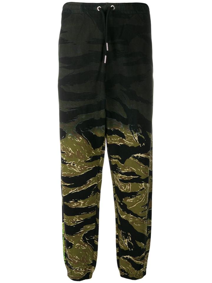 Diesel Camouflage Dip-dye Track Trousers - Green