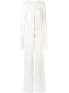 Stella Mccartney Tailored Long-sleeved Jumpsuit - White