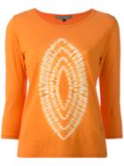 Suzusan - Printed T-shirt - Women - Cotton - M, Women's, Yellow/orange, Cotton